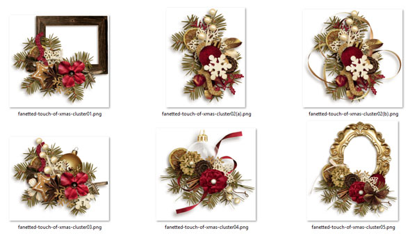 Touch of christmas {embellishments}