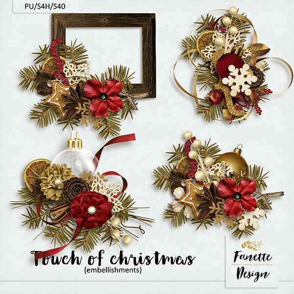 Touch of christmas {embellishments}
